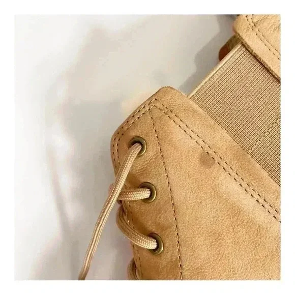 NEW Eileen Fisher Shearling Tumbled Leather Hiker Boot size 8 - Picture 11 of 11